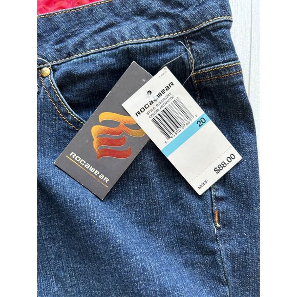 Rocawear Vintage Women's  Sz 20 Blue Flare Jeans - Picture 8 of 15